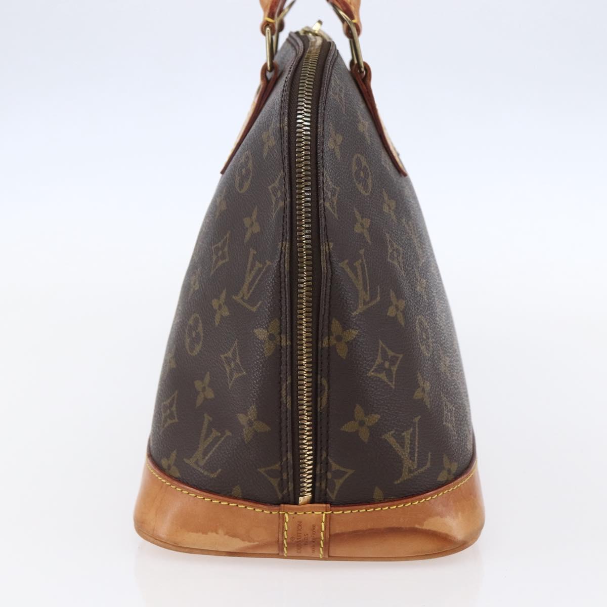 Louis Vuitton Alma Handbag Monogram Canvas Brown Canvas Handbag