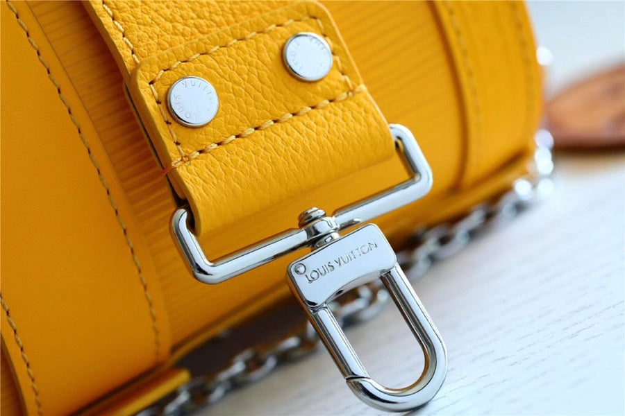Louis Vuitton Papillon Trunk Epi Yellow For Women, Women’s Bags, Shoulder And Crossbody Bags 7.5in/19cm Louis Vuitton 