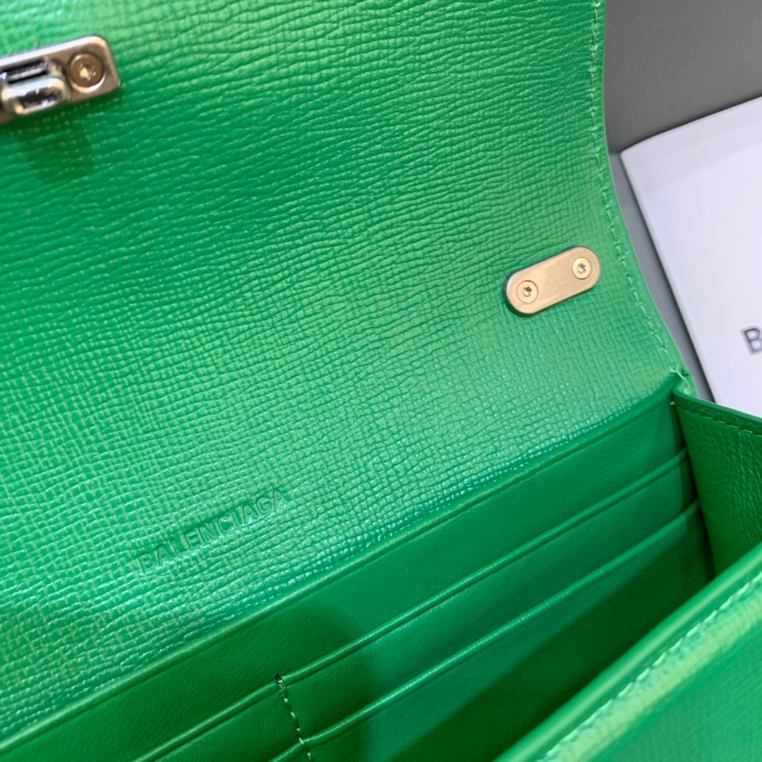 Gossip Small On Chain Shoulder Bag Green, For Women,  Bags 7.4in/19cm