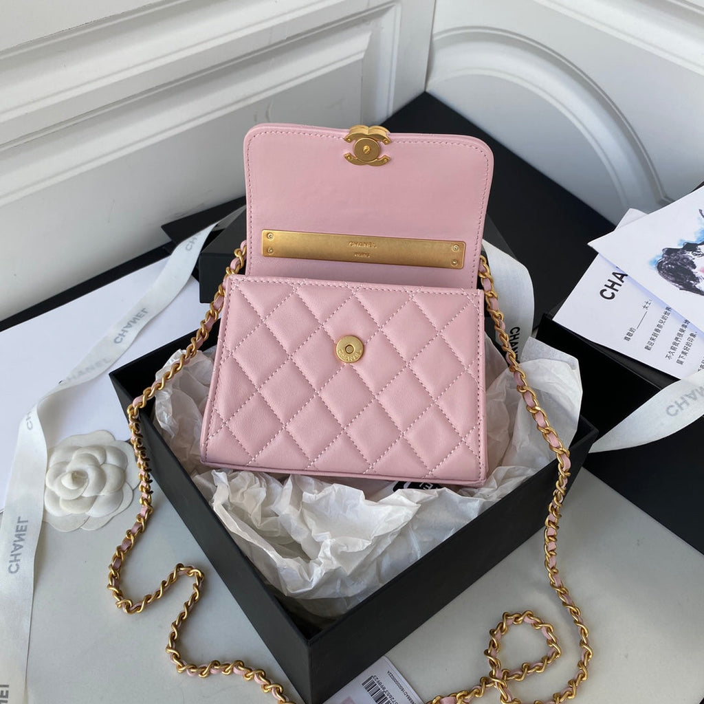 Chanel Clutch With Chain Gold Hardware PiNike For Women Handbags, Shoulder Bags 5.7in/14.5cm