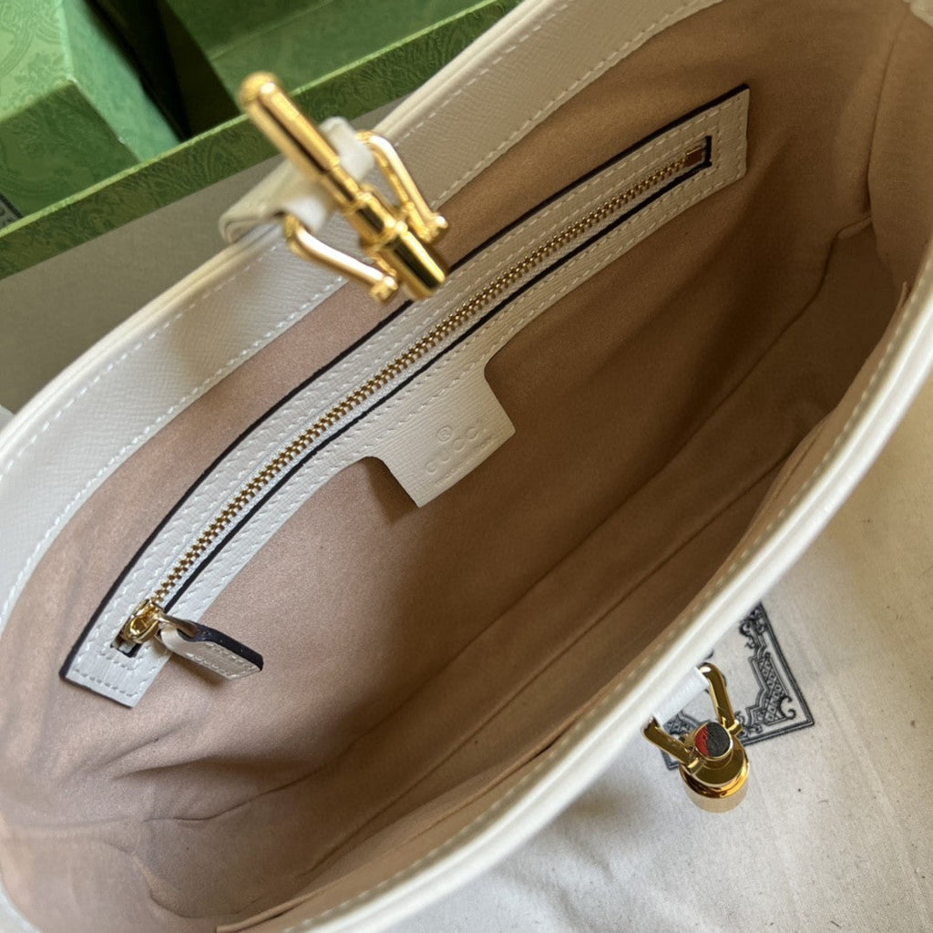 Jackie 1961 Small Shoulder Bag Beige And Ebony Supreme Canvas For Women 11in/28cm 636706 HUHHG 9794