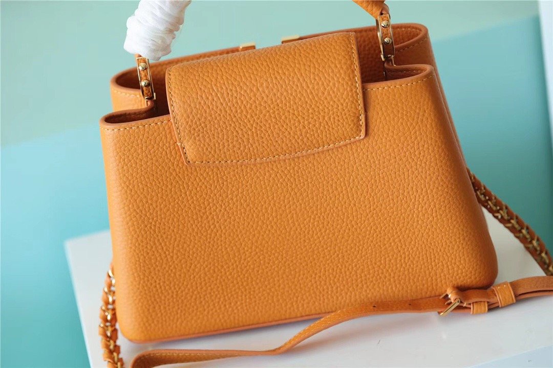 Louis Vuitton Capucines Taurillon Jaune Sunbeam For Women,  Shoulder And Crossbody Bags 27cm/10.6in Louis VuittonÃƒâ€šÃ‚Â 