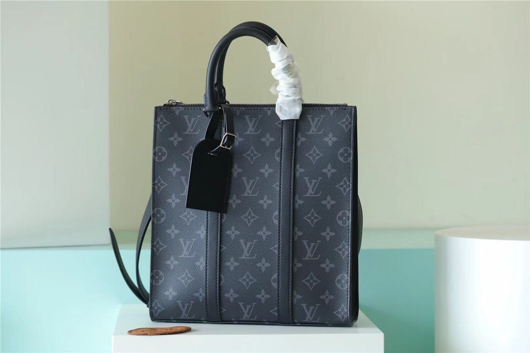 Louis Vuitton Sac Plat Cross Monogram Eclipse Reverse Canvas For Men, Bags, Shoulder And Crossbody Bags 11.2in/28.5cm Louis Vuitton M59664