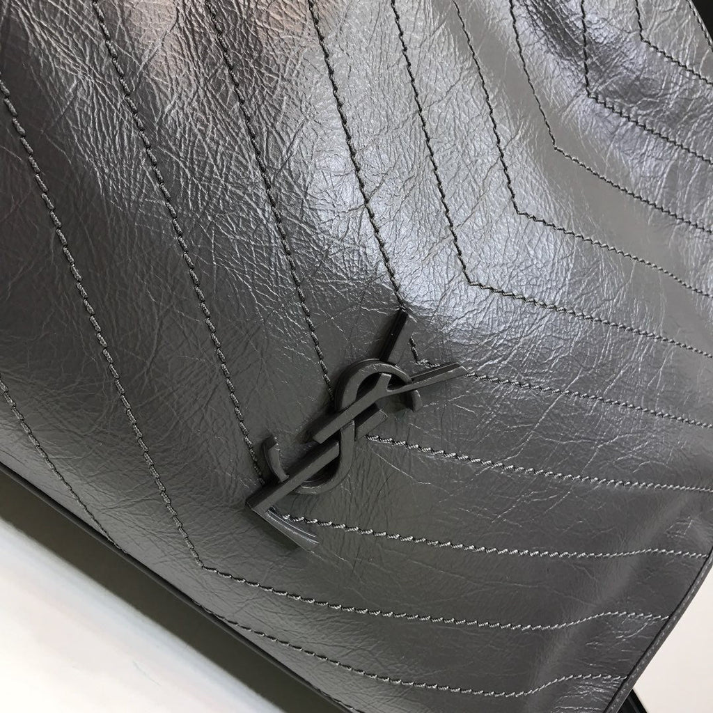 YSSL Niki Medium Shopping Bag Gray For Women 12in/32cm YSL 577999