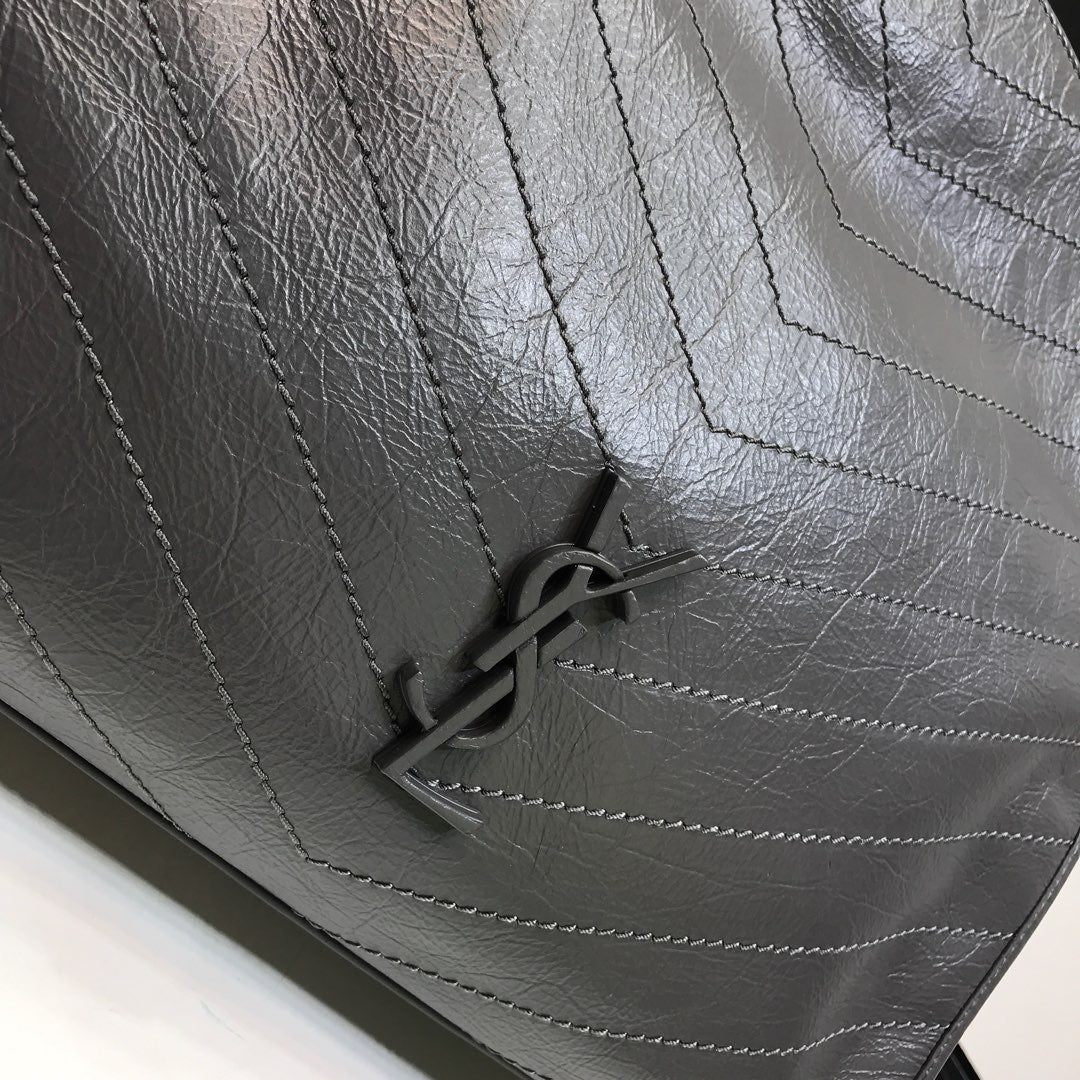 YSSL Niki Medium Shopping Bag Gray For Women 12in/32cm YSL 577999