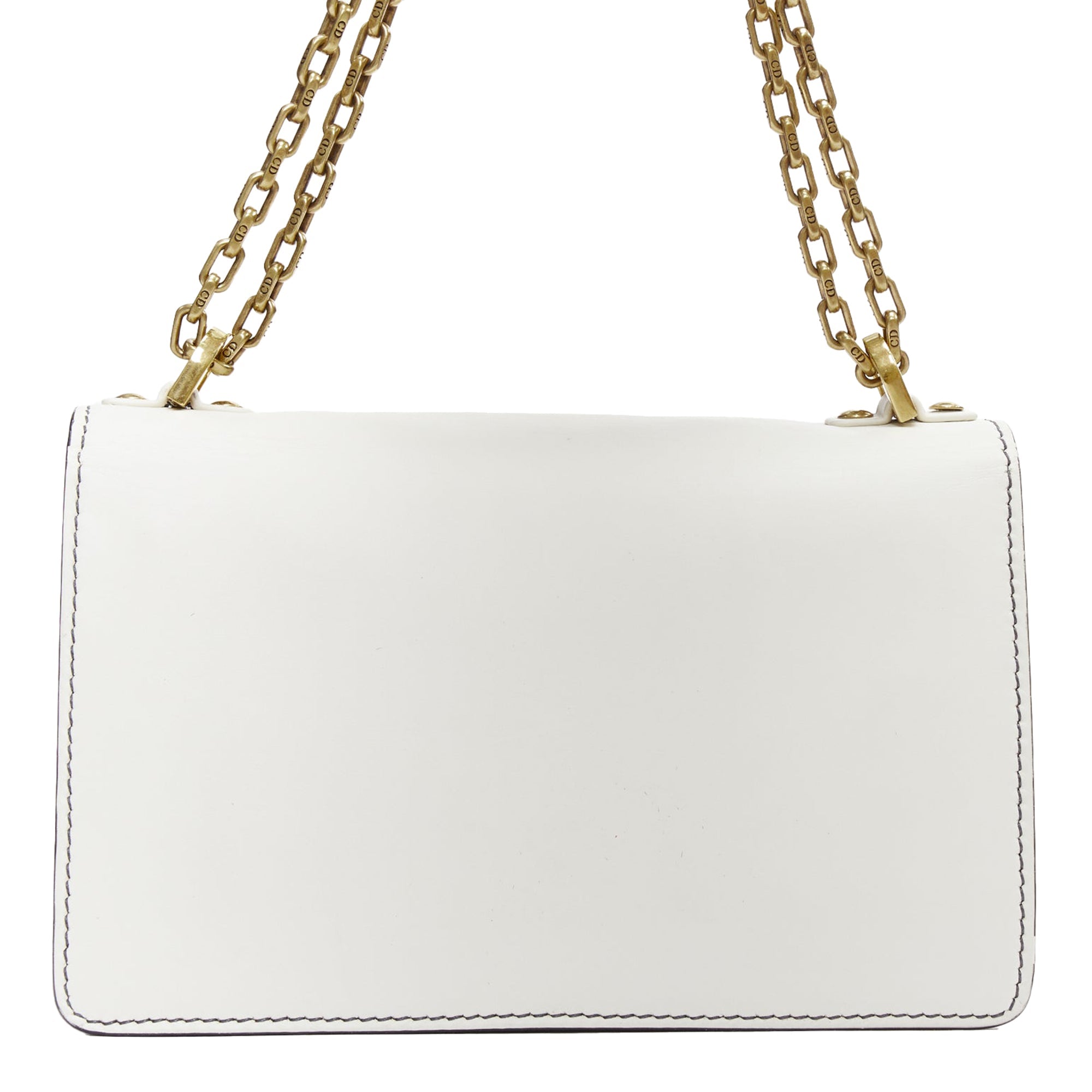 Dior J'Adior Medium leather letter chain flap crossbody bag