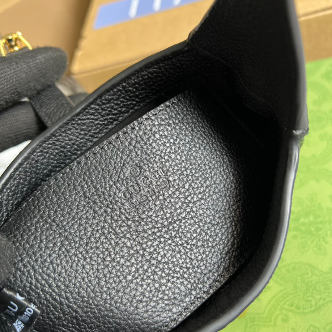 Gucci Jackie 1961 Mini Shoulder Bag Black For Women, Women’s Bags 7.5in/19cm Gucci ‎637091 10O0G 1000