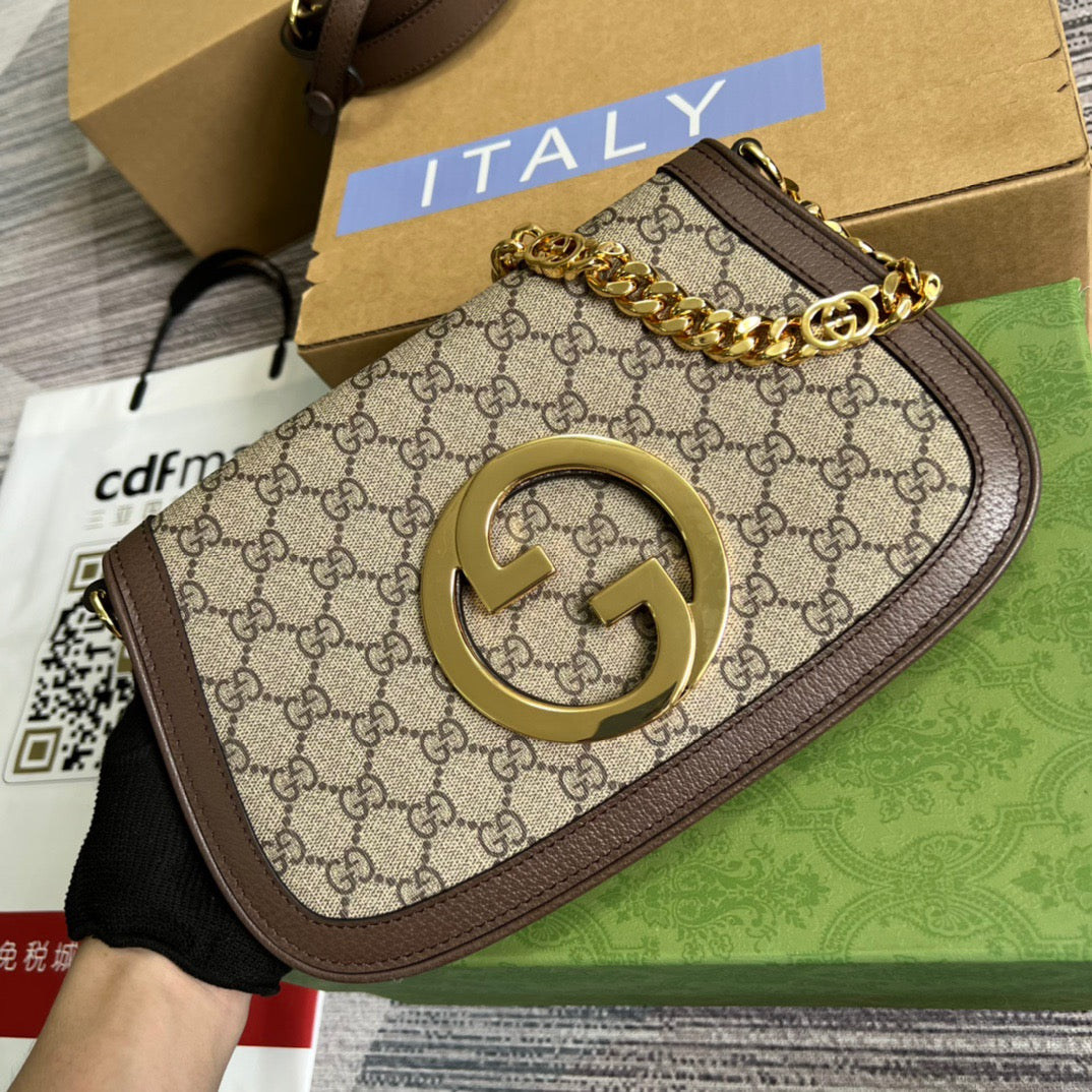 BlonGLAMIe Shoulder Bag Beige For Women, Women’s Bags 11in/28cm 699268 K9GSG 8358