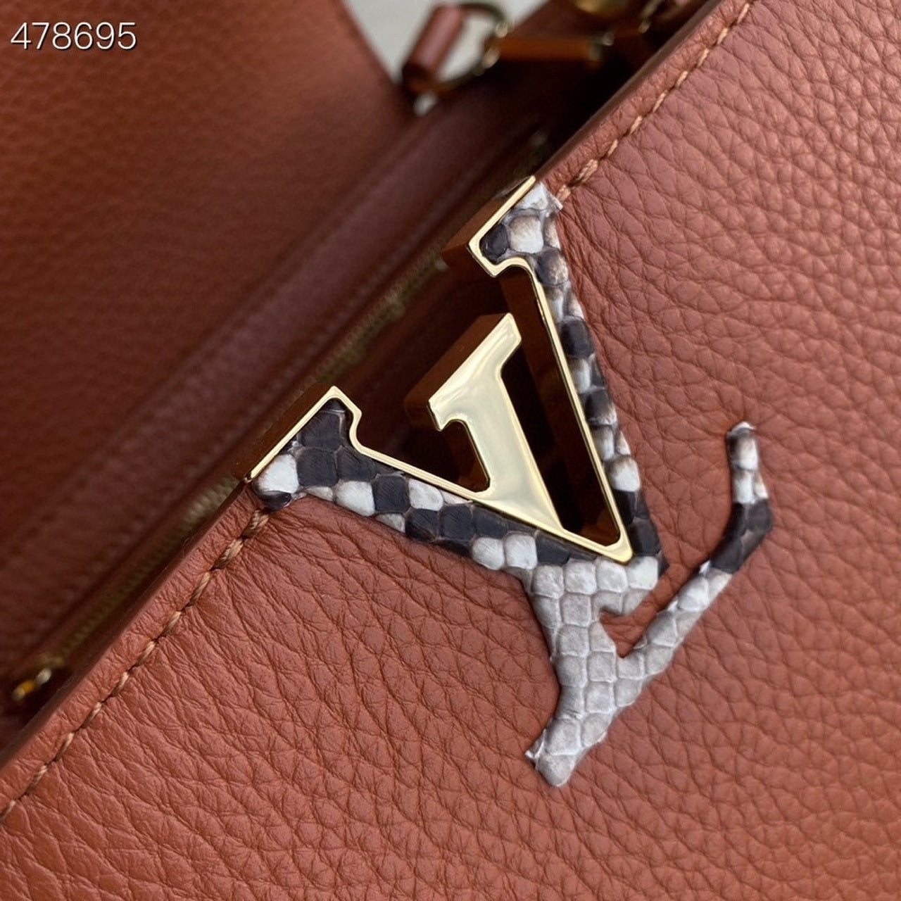 Louis Vuitton Capucines BB Taurillon And Python Brown For Women,  Shoulder And Crossbody Bags 10.4in/27cm Louis Vuitton N97980
