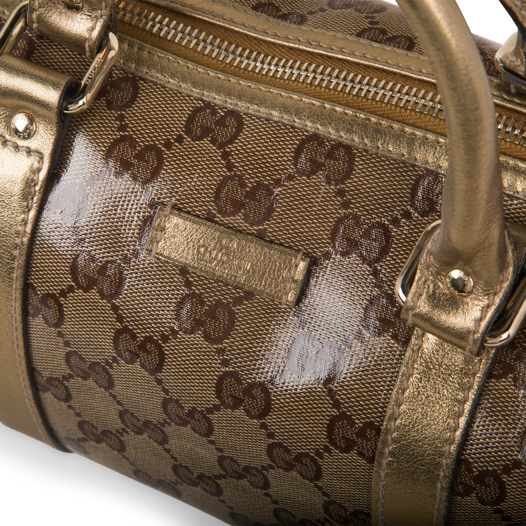 Vintage Boston Glazed Gucci Canvas