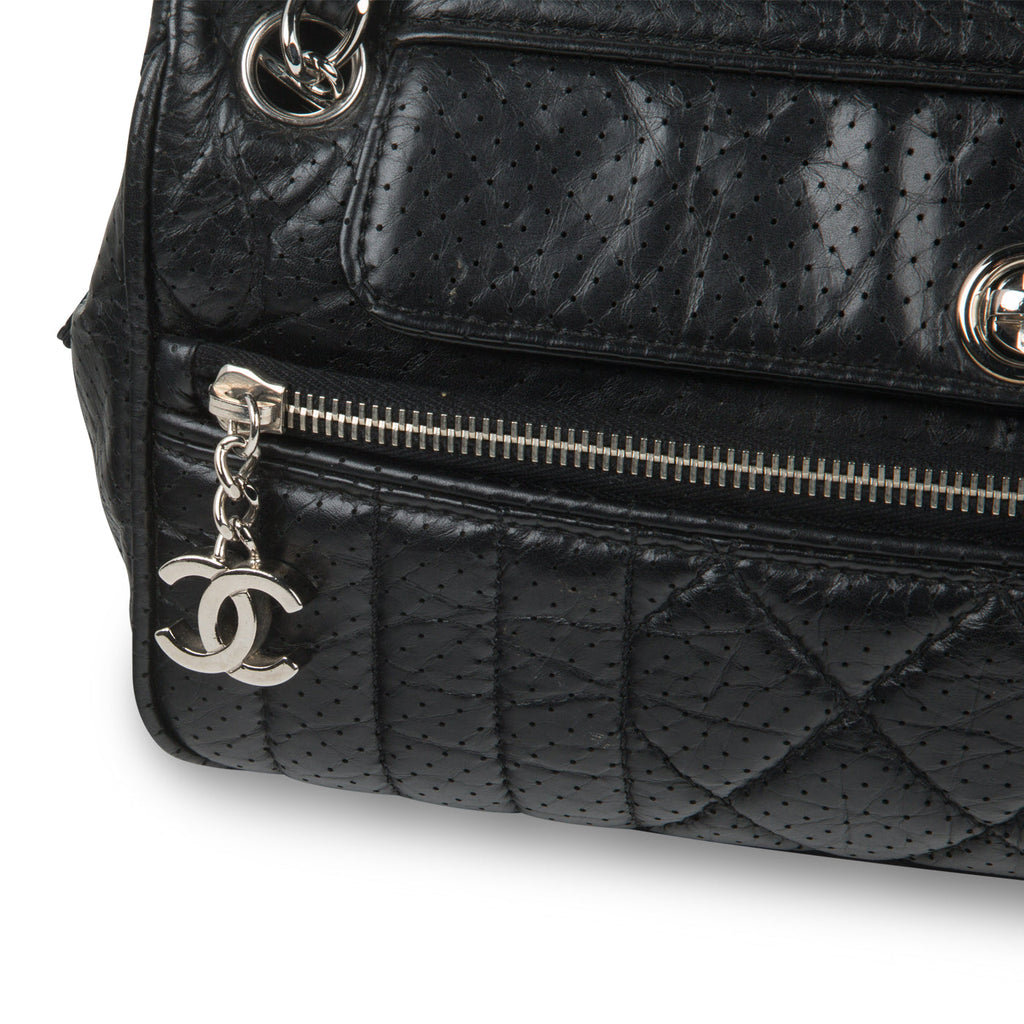 Vintage Perforated Shoulder Bag