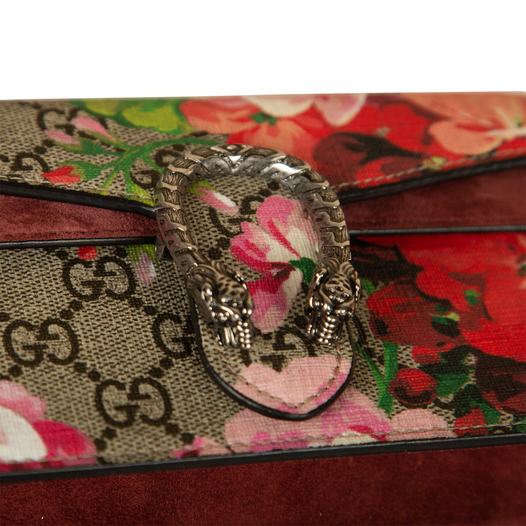 Dioronysus Gucci Supreme Mini Bag Blooms