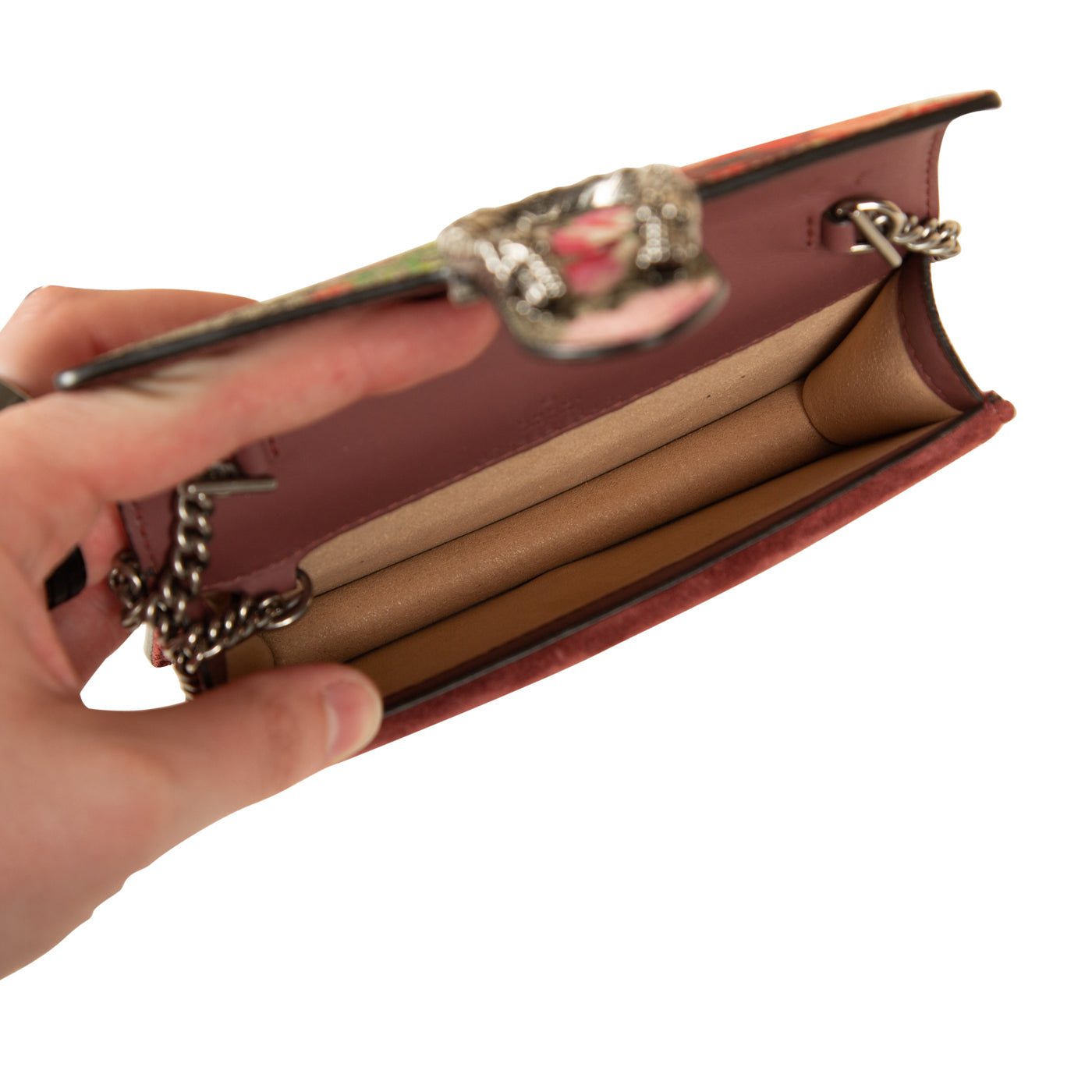 Dioronysus Gucci Supreme Mini Bag Blooms