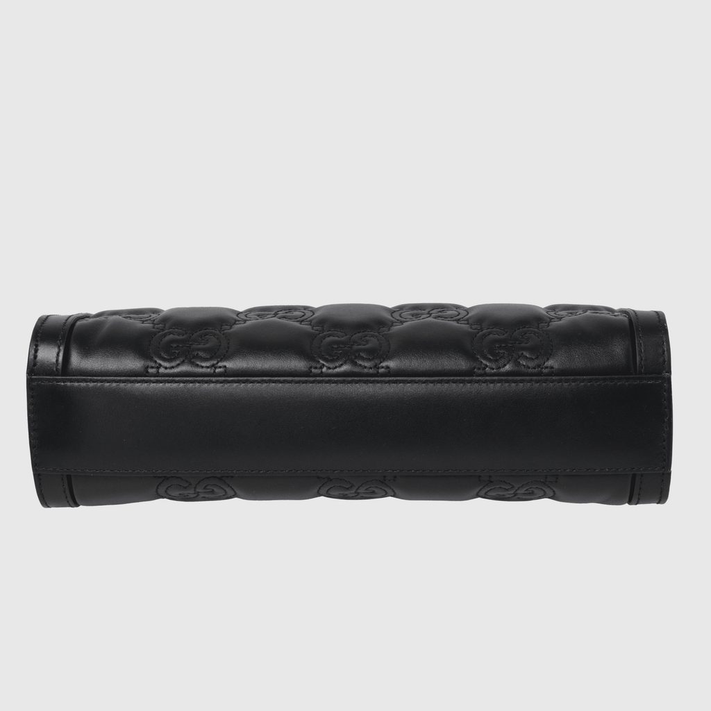 Black Small GG Embossed Matelasse Shoulder Bag