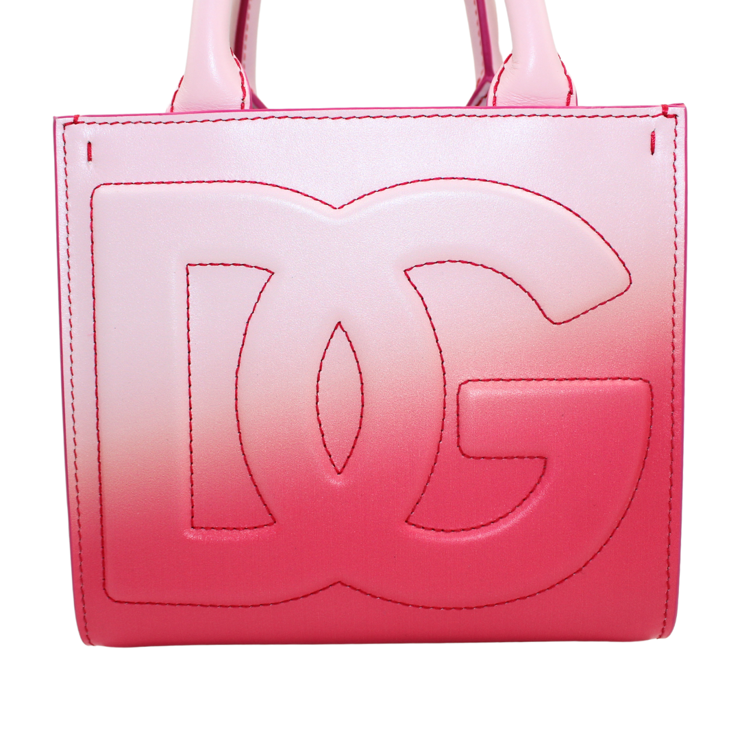 DolCeline & Gabbana Ombre-Print Calfskin DG Daily Mini Shopper