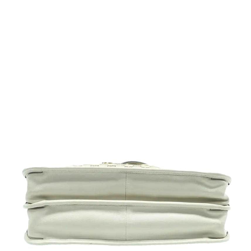 GUCCI Horsebit 1955 Gucci Supreme Canvas Tote Bag White 621144