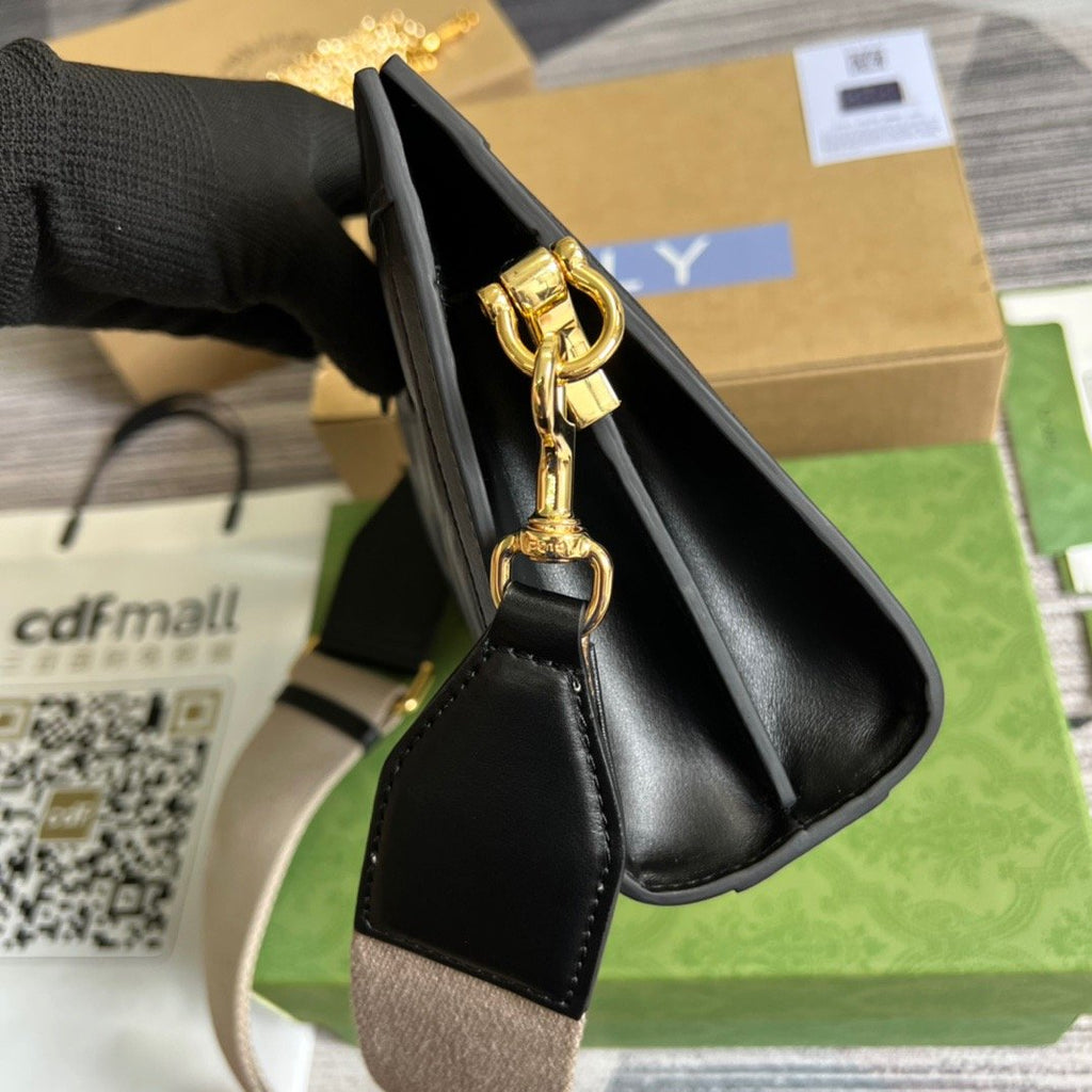 Matelasse Shoulder Bag Black For Women, Women’s Bags 10.2in/26cm Glami