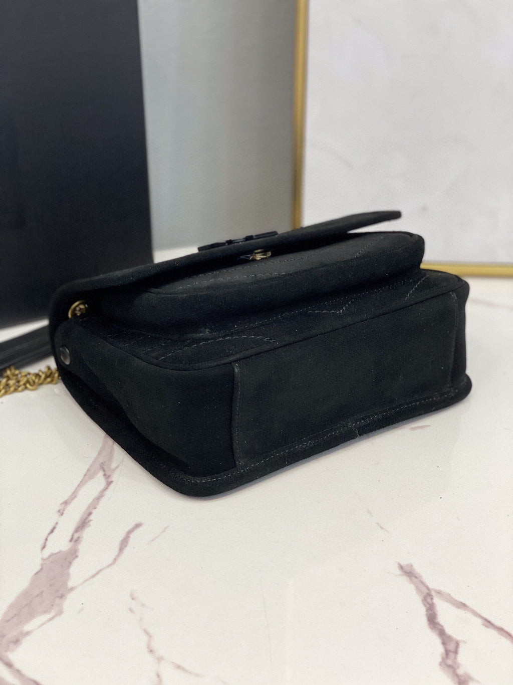 YSSL Niki Baby Chain Bag Black For Women 8in/21cm YSL