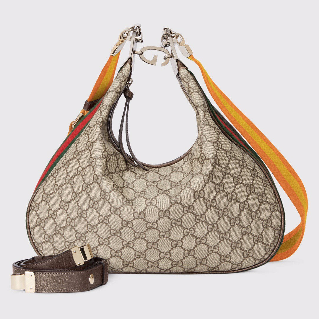 Atache Large Shoulder Bag Beige And Multicolor For Women, Women’s Bags 13.8in/35cm GlamiÃ¢â‚¬Å½ Ã¢â‚¬Å½Ã¢â‚¬Å½Ã¢â‚¬Å½702823 96GRN 4091