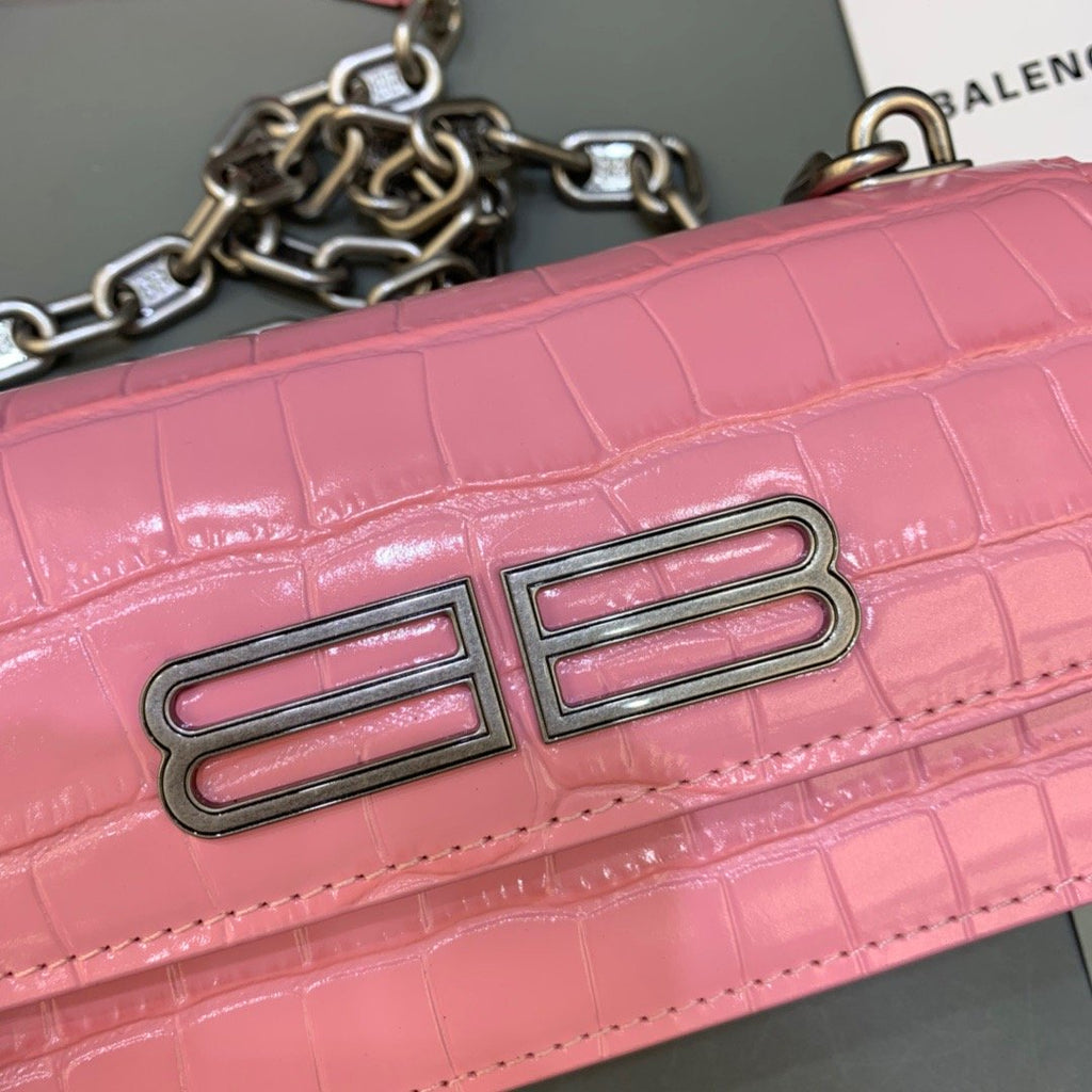 Gossip Small On Chain Shoulder Bag Pink, For Women,  Bags 7.4in/19cm