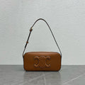 Celine Camera Shoulder Bag Cuir Triomphe Brown For Women 10in/26cm 199183DU3.04LU