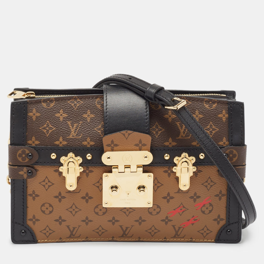 Louis Vuitton Reverse Monogram Canvas Trunk Clutch Bag