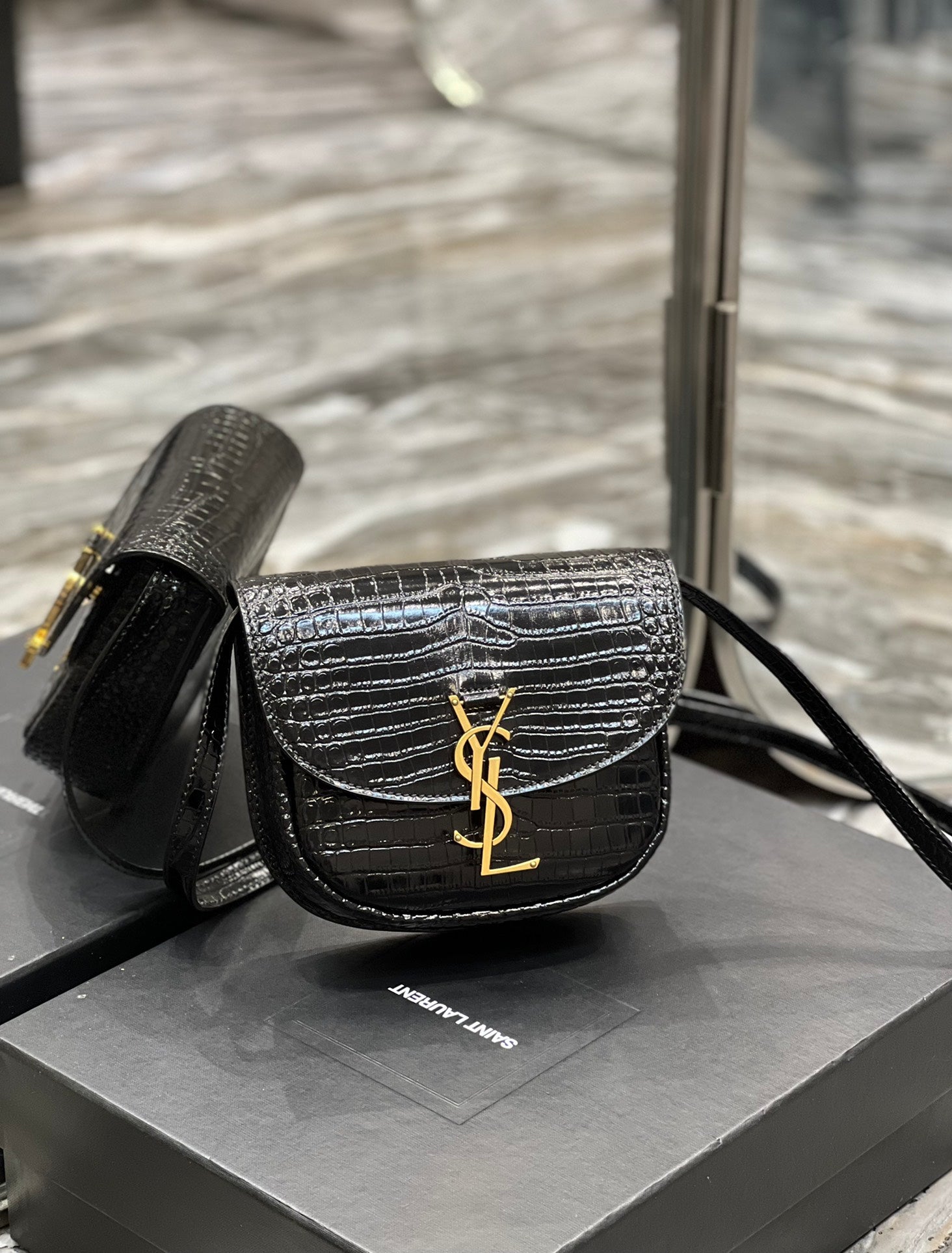 Top Quality Kaia Small Satchel Black For Women, Women’s Bags 7in/18cm YSL? 619740DND0W1000