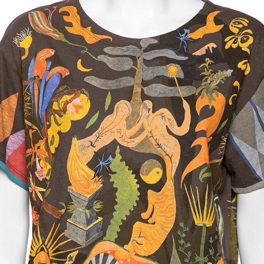 Dior Br Printed Cotton Short Sleeve T-Shirt