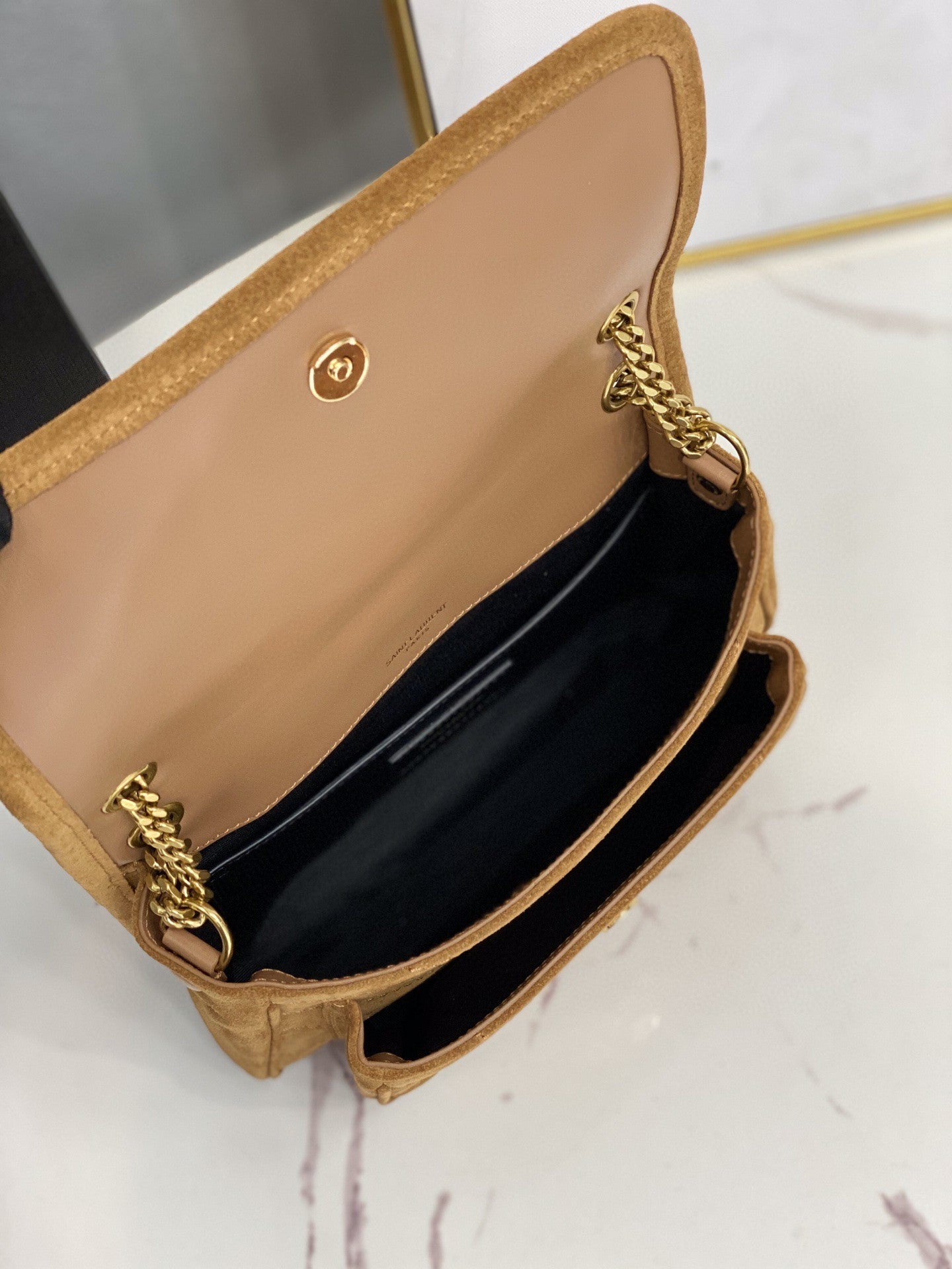 YSSL Niki Baby Chain Bag Brown For Women 8in/21cm YSL