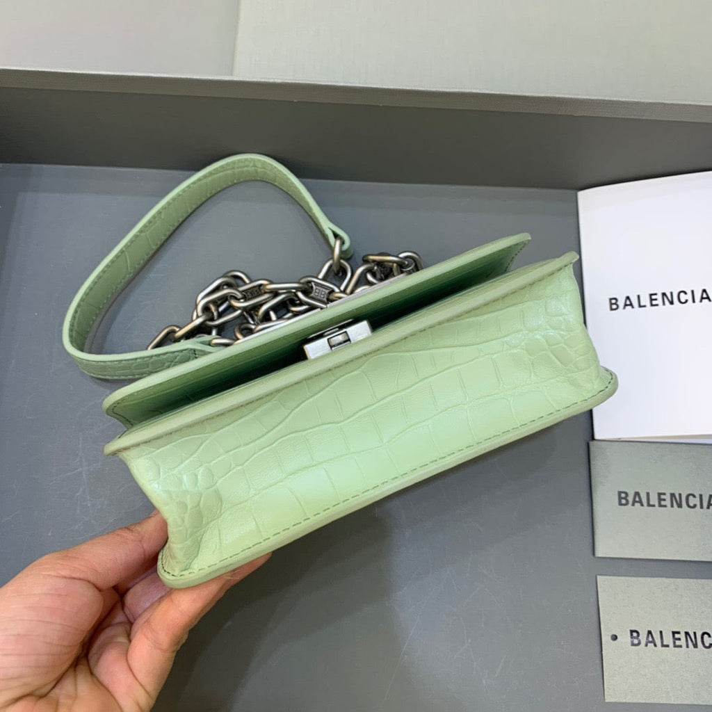 Gossip Small On Chain Shoulder Bag Light Green, For Women,  Bags 7.4in/19cm