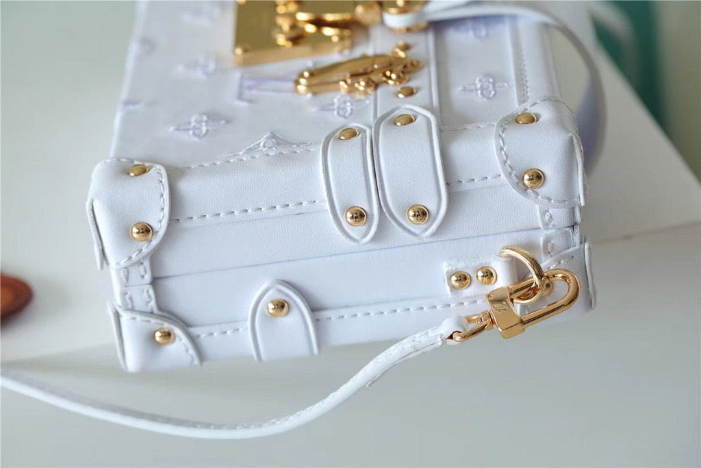 Louis Vuitton Petite Malle Monogram White For Women,  Shoulder And Crossbody Bags 7.9in/20cm Louis Vuitton M20847