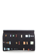 Dries Van Noten Black Multicolor Jeweled Clutch