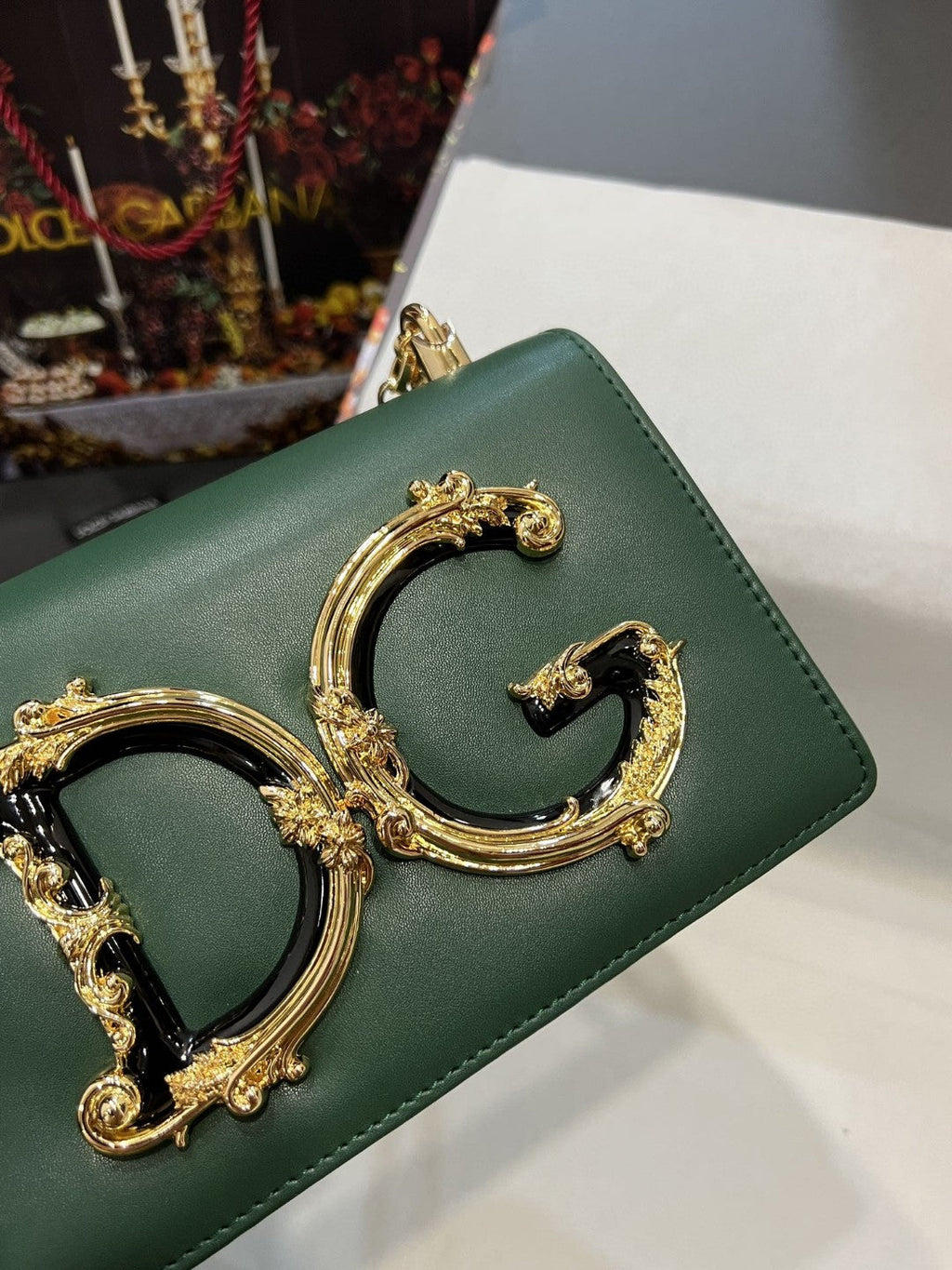 Nappa Girls Shoulder Bag Green For Women 8.3in/21cm GLAMIÃ‚Â 