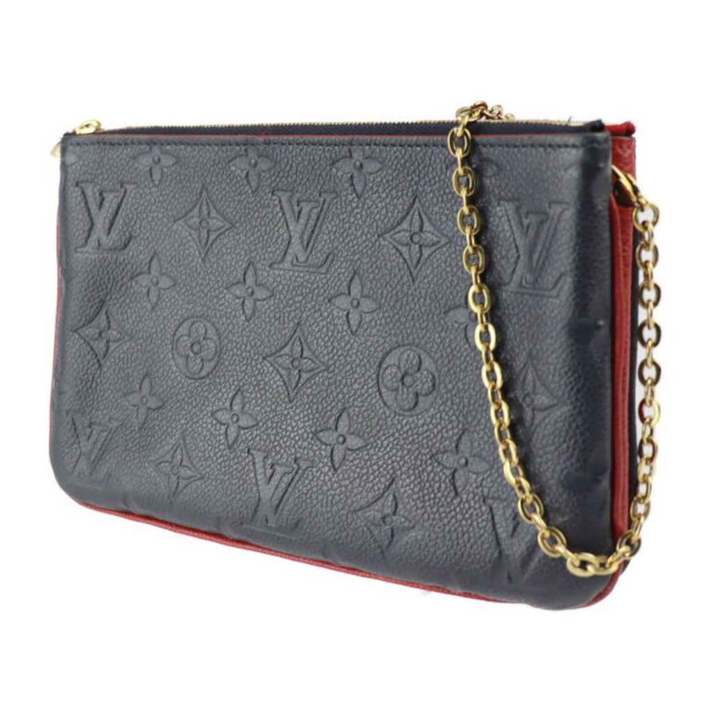 Louis Vuitton Pochette Double Zip  Canvas Clutch Bag
