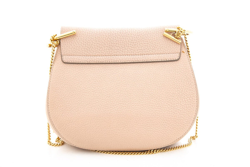 Chaneloe Pink Grained Lambskin Drew Shoulder Handbag
