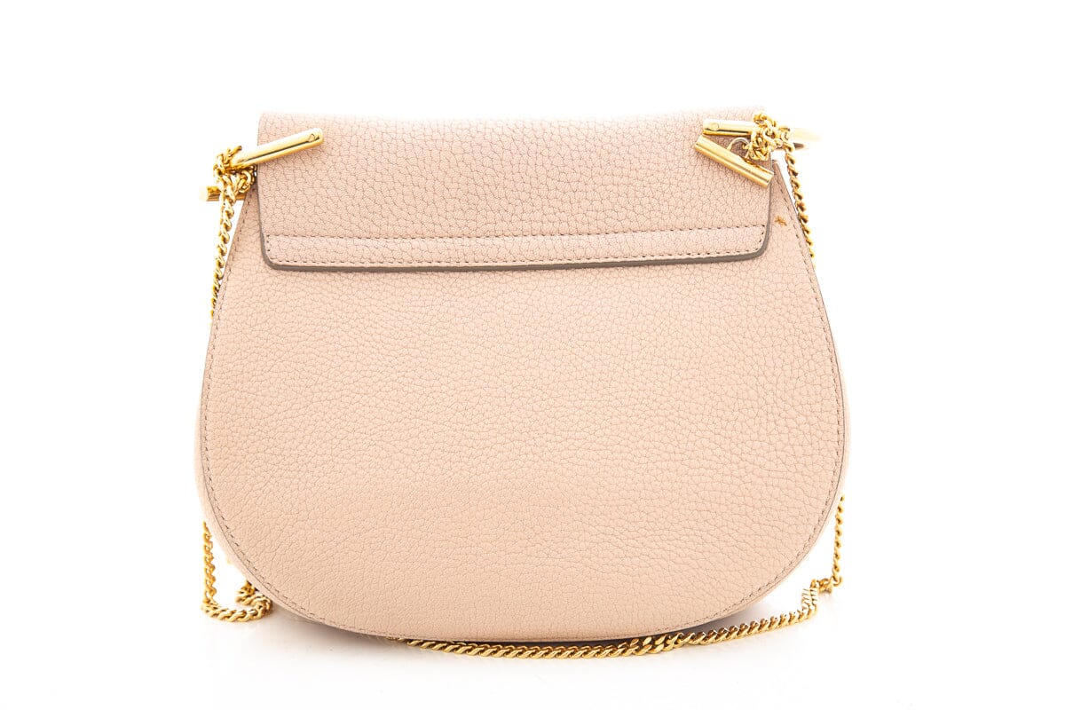 Chaneloe Pink Grained Lambskin Drew Shoulder Handbag