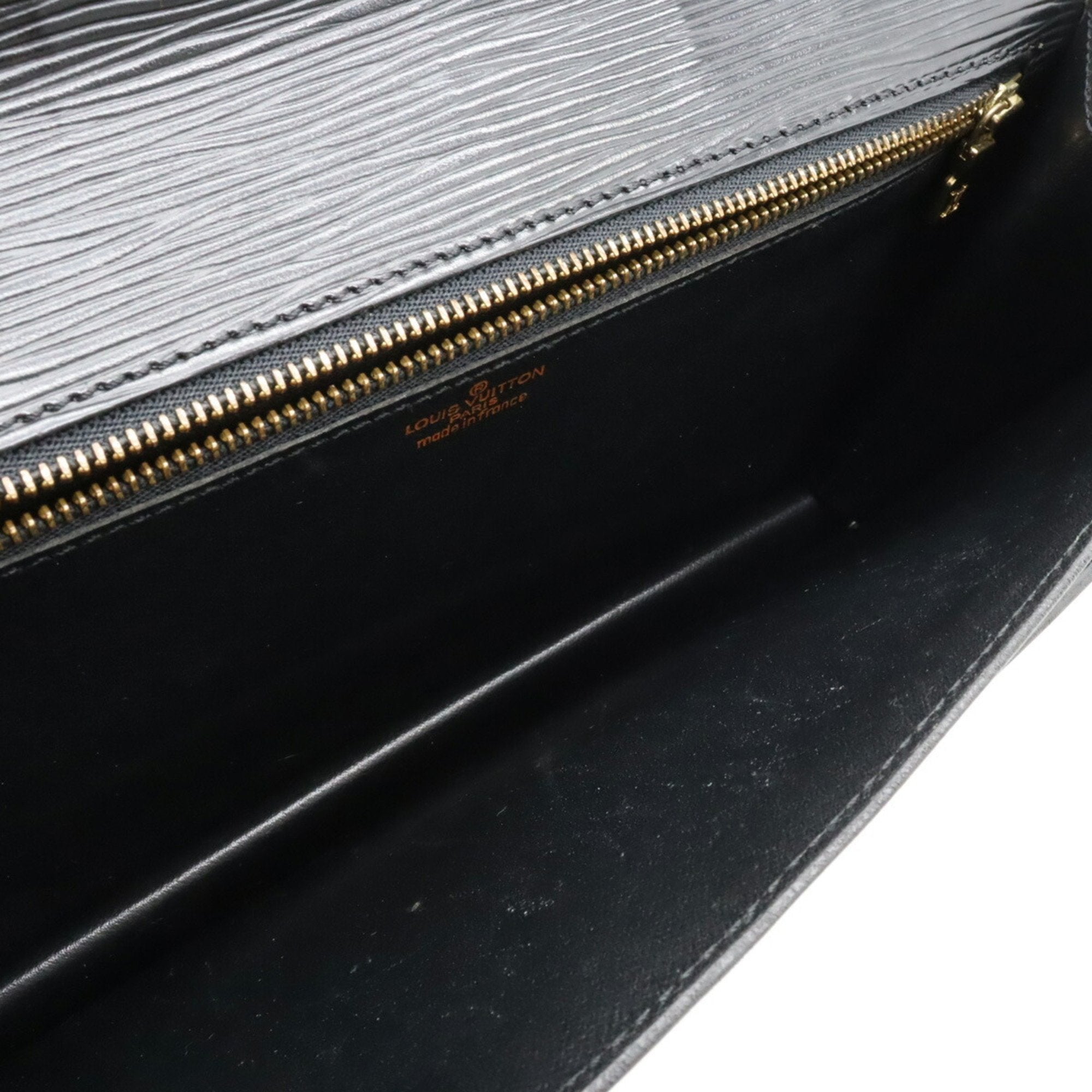 Louis Vuitton Sellier Drangonne  Leather Clutch Bag