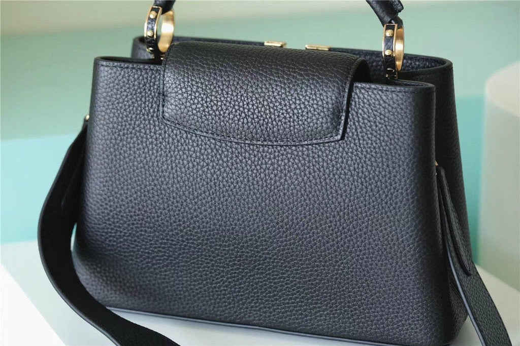 Louis Vuitton Capucines Taurillon Black For Women,  Shoulder And Crossbody Bags 26cm/10.6in Louis Vuitton