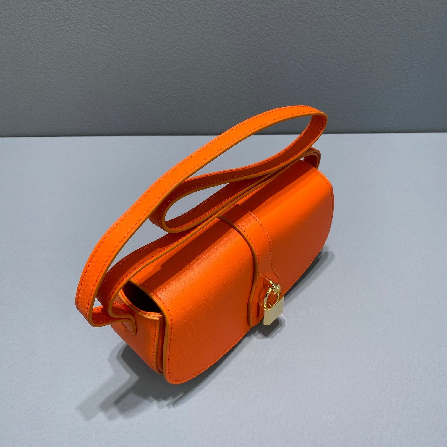 GLAMI Clutch On Strap Orange For Women 7in/18cm