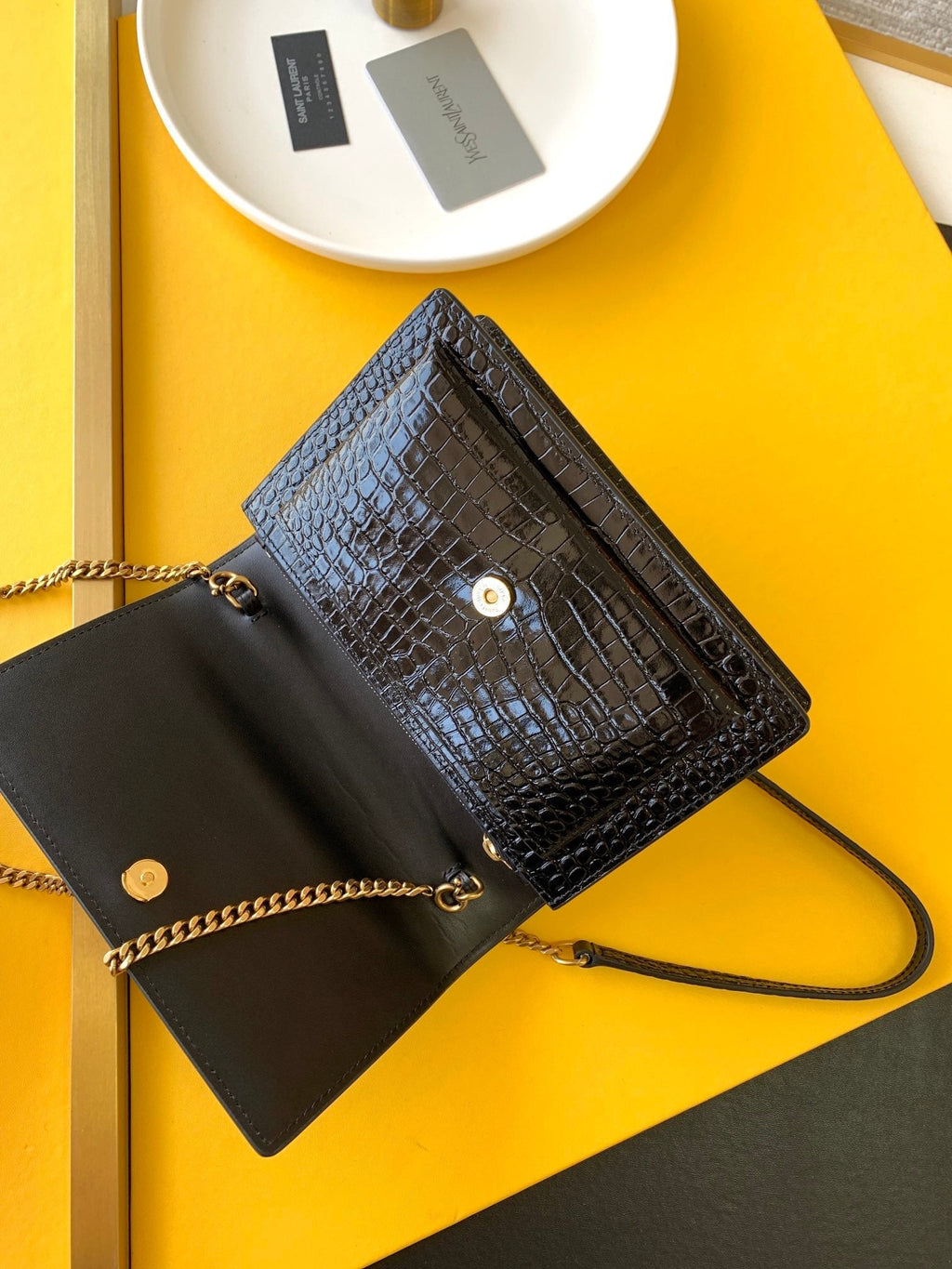 YSSL Sunset Chain Bag With Gold Hardware For Women 7in/19cm YSL 533026DND1J1000