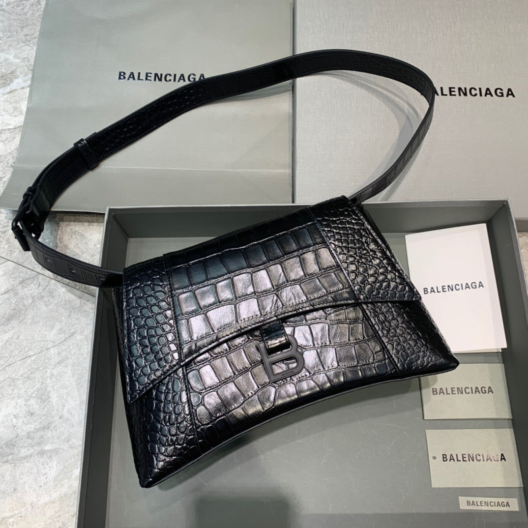 Downtown Small Shoulder Bag In Black, For Women,  Bags 11.8in/30cm