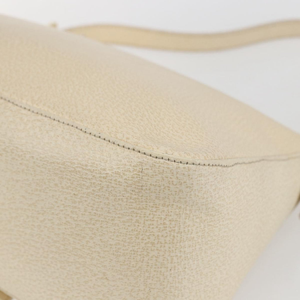 Fendi Mamma Baguette Shoulder Bag Canvas Beige Leather Shoulder Bag Bag