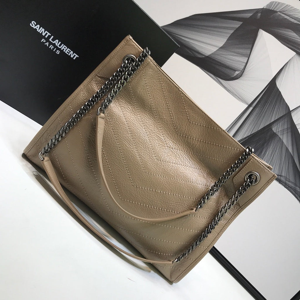 YSSL Niki Medium Shopping Bag Beige For Women 12in/32cm YSL