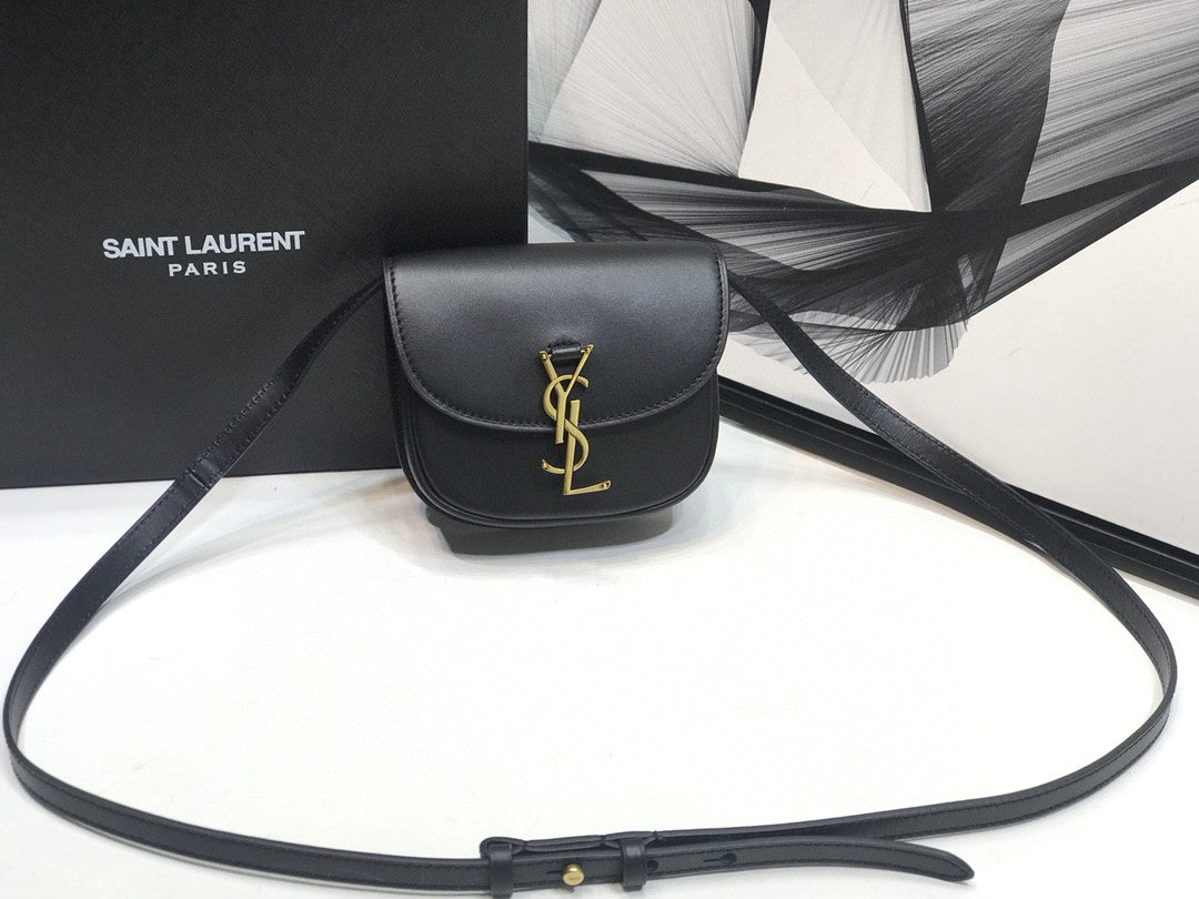 YSSL Kaia Small Satchel Black For Women 7in/18.5cm YSL 619740BWR0W1000