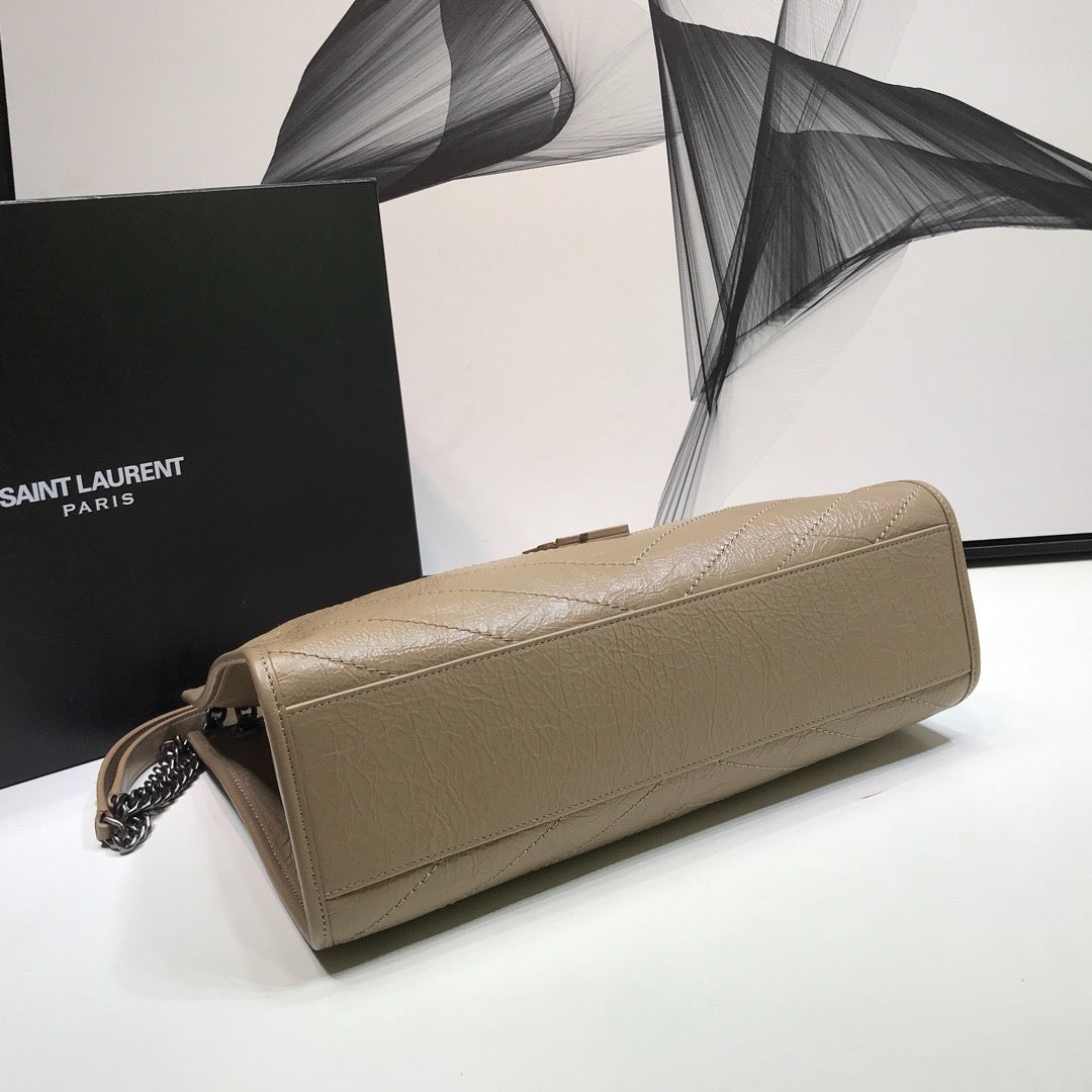 YSSL Niki Medium Shopping Bag Beige For Women 12in/32cm YSL
