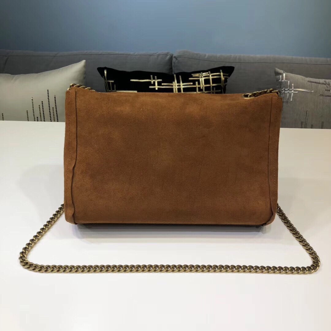 Top Quality Kate MeTop Qualityum Reversible Chain Bag Brown For Women 28.5in/11.2cm YSL 5538041S78W7761