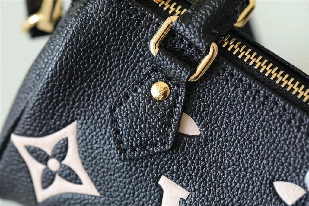Louis Vuitton Nano Speedy Monogram Empreinte Arizona Beige/ Creme Beige For Women, WomenÃƒÂ¢Ã¢â€šÂ¬Ã¢â€žÂ¢s Bags, Shoulder And Crossbody Bags 6.3in/16cm Louis Vuitton