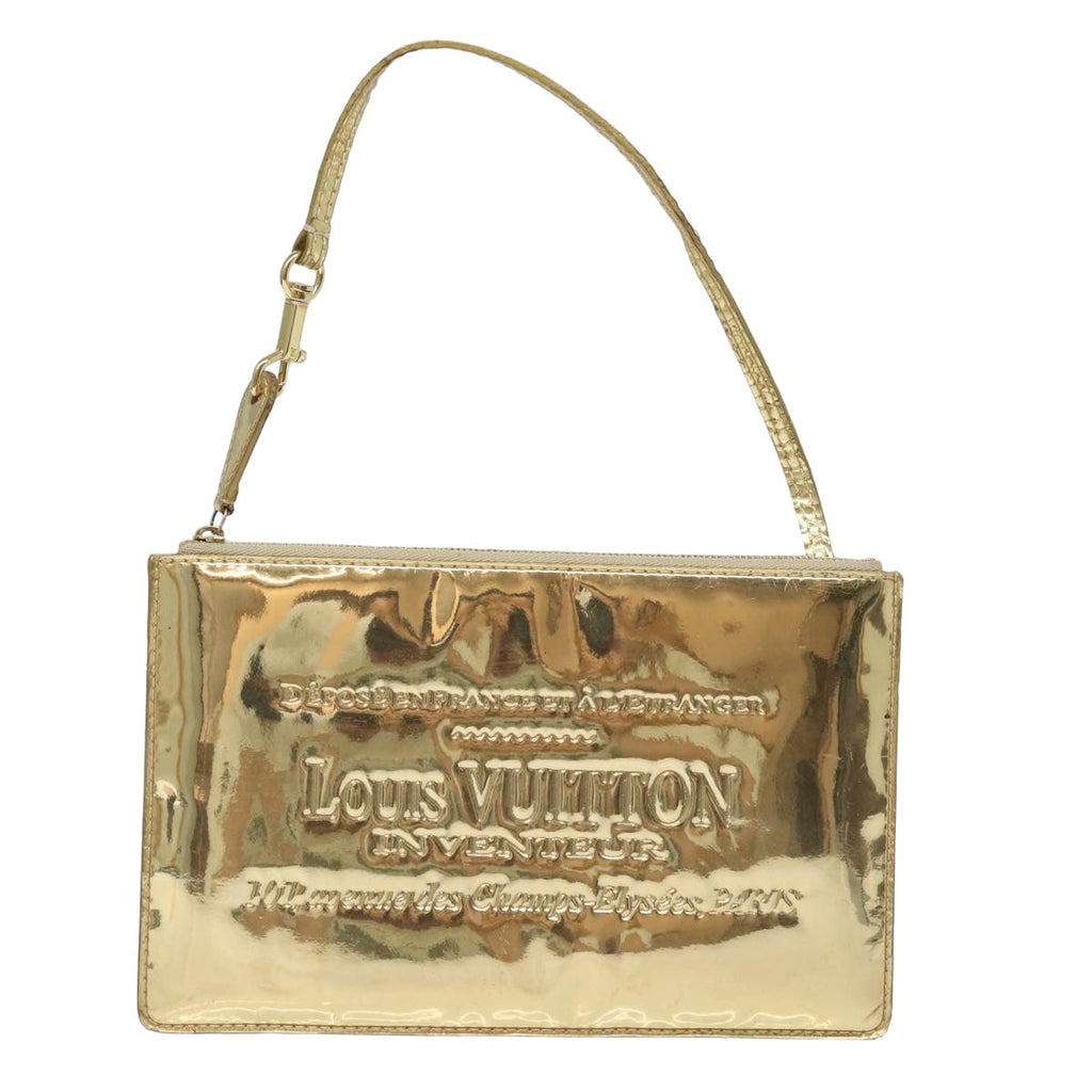 Louis Vuitton Pochette Plat   Leather Clutch Bag