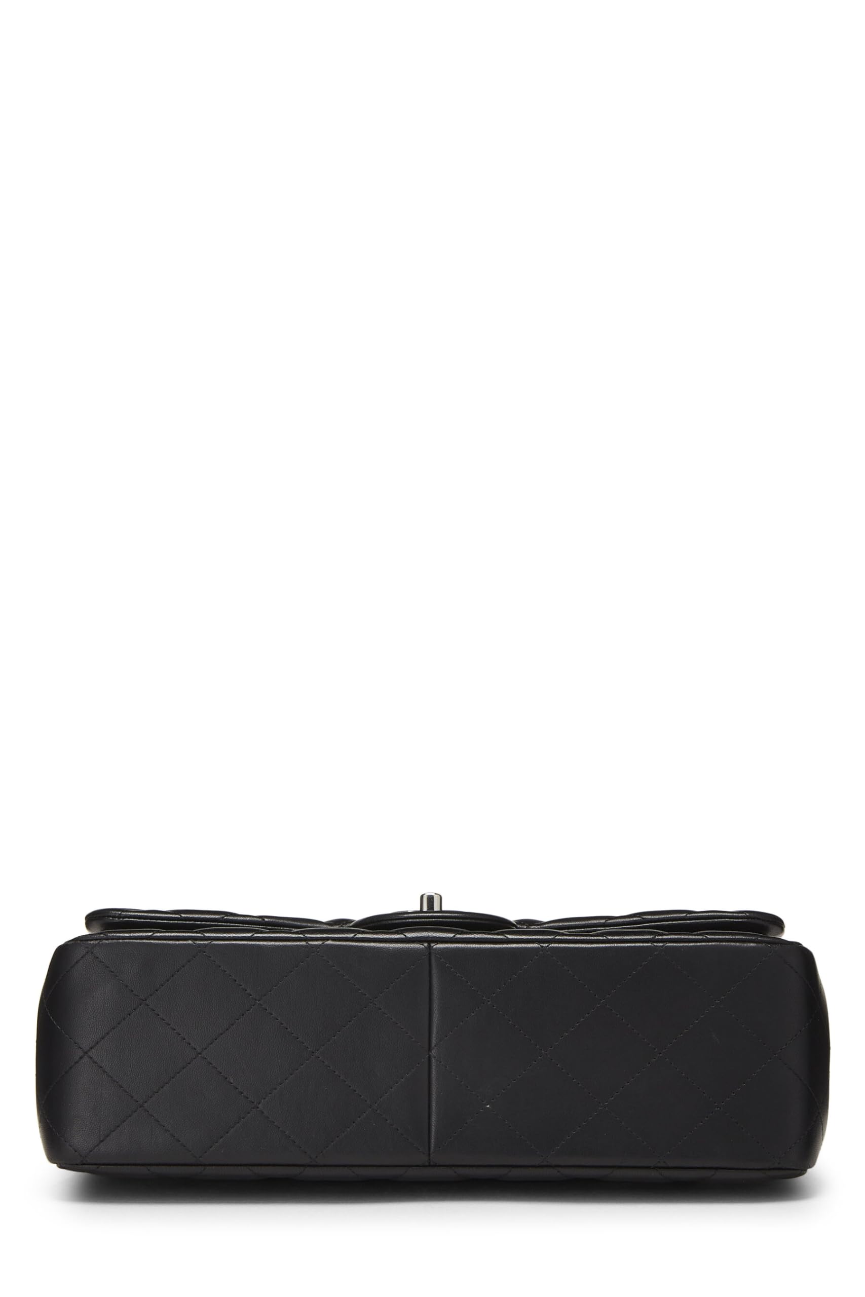 Chanel,  Black Quilted Lambskin New Classic Double Flap Jumbo, Black