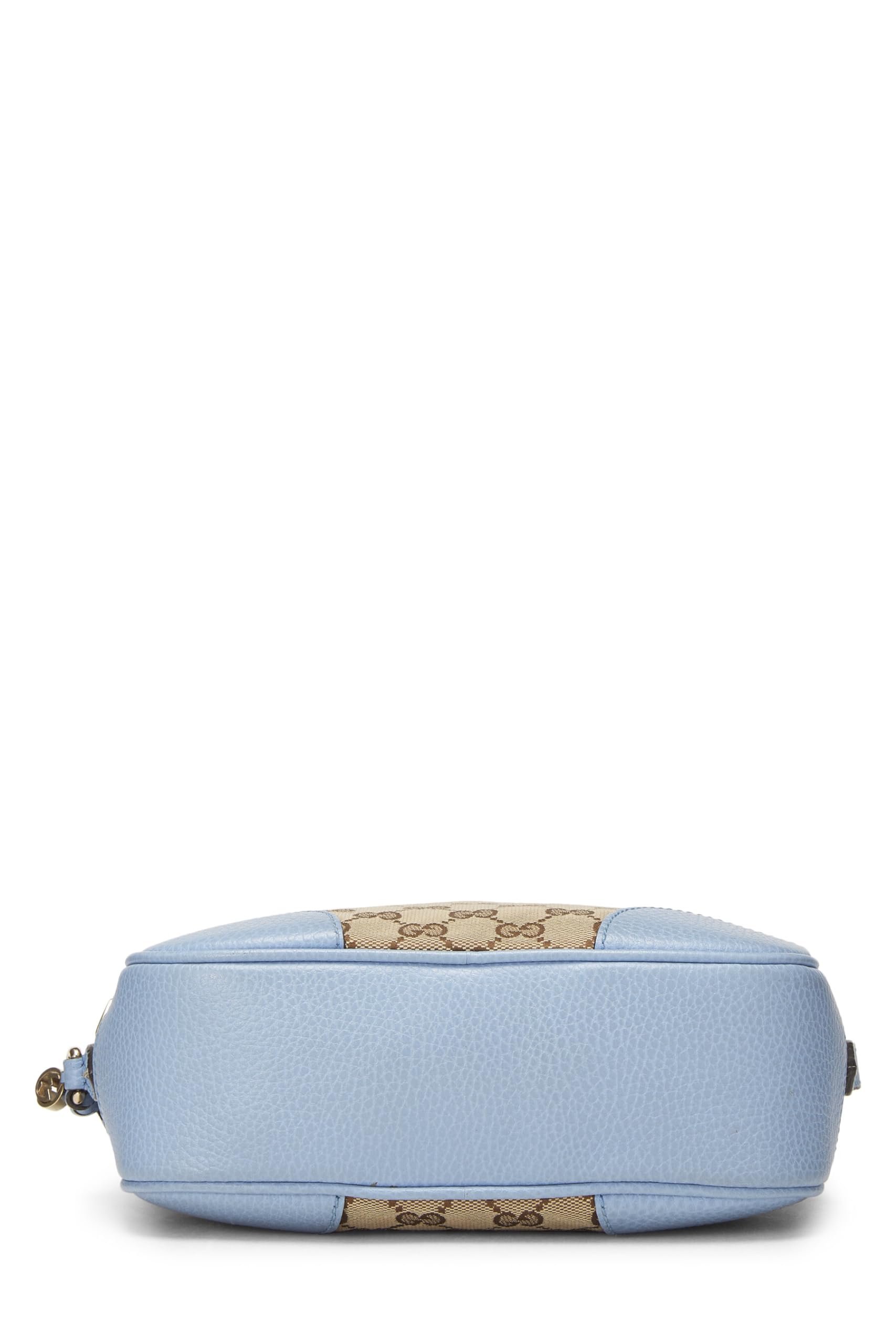 Gucci,  Blue Original Gucci Canvas Bree Crossbody, Blue